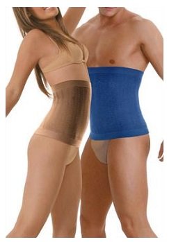 SILVER WAVE ABDOMINAL BAND NERO XL