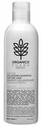ORGANICS PHARM VOLUMIZING SHAMPOO FOR FINE HAIR LEMON AND PEPPERMINT