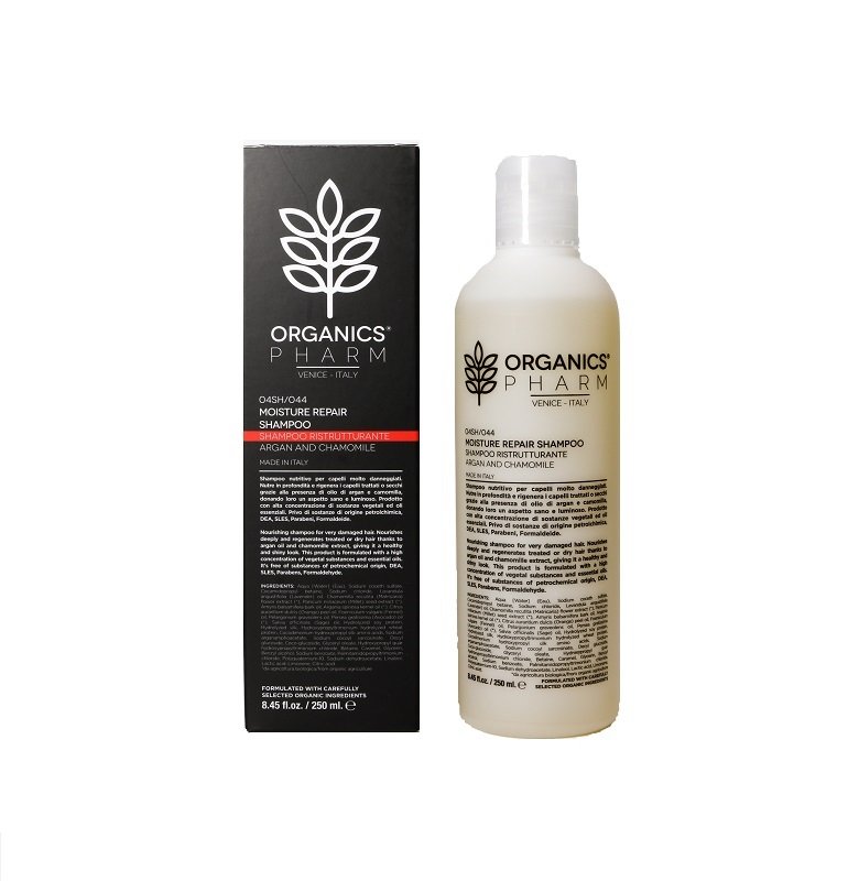 ORGANICS PHARM MOISTURE REPAIR SHAMPOO ARGAN OIL AND CHAMOMILLE 250 ML