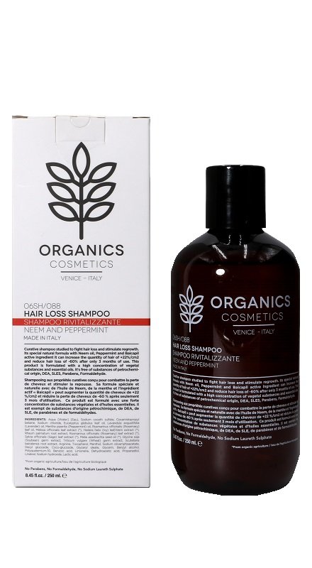ORGANICS PHARM HAIR LOSS SHAMPOO NEEM OIL AND PEPPERMINT 250 ML