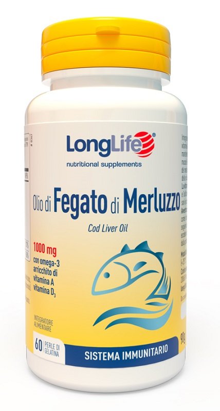 LONGLIFE OLIO FEGATO MERLUZZO 1000 MG 60 PERLE