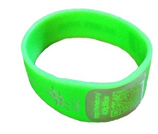 BRACCIALE SALVAVITA MIOID IN SILICONE VERDE XS