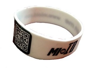 BRACCIALE SALVAVITA MIOID IN SILICONE BIANCO S