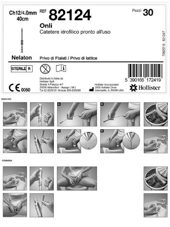 CATETERE IDROFILICO ONLI PRONTO ALL%27USO 40 CM CH 12 30 PEZZI