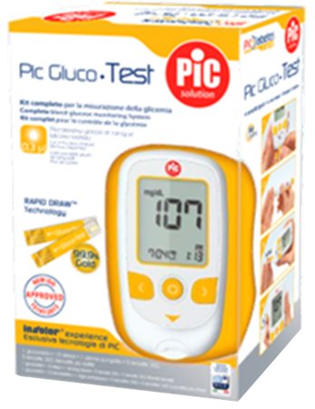 PIC GLUCOTEST KIT GLUCOMETRO