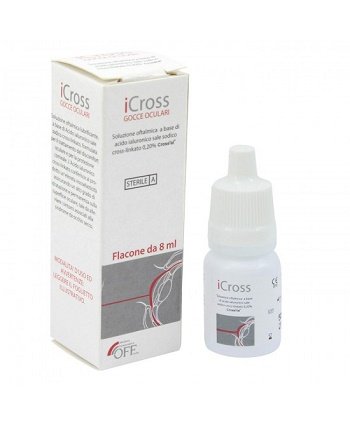 ICROSS GOCCE OCULARI SOLUZIONE OFTALMICA ACIDO IALURONICO CROSS-LINKATO 0,2% 8 ML