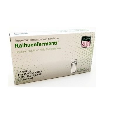 RAIHUEN RAIHUENFERMENTI PROBIOTICI DI BACILLUS CLAUSII 20 FIALE MONODOSE DA 5 ML