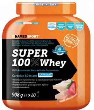 SUPER100% WHEY SMOOTH WHITE CHOCO/STRAWBERRY 908 G