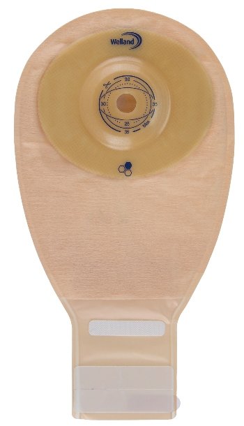 SACCA PER ILEOSTOMIA OPACA RITAGLIABILEWELLAND AURUM CONVEX ILEO MIDI DIAMETRO 13-35 MM INIZIO CONVESSITA%27 35 MM 10 PEZZI