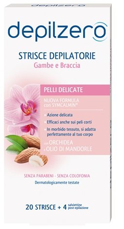 DEPILZERO STRISCE GAMBE BRACCIA 20 PEZZI