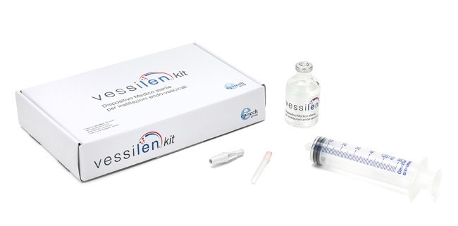 KIT VESSILEN 50 ML CON SIRINGA 50 ML, AGO E LUER LOCK ADAPTER