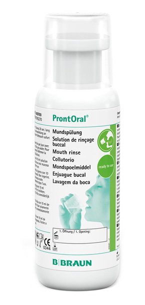 PRONTORAL SOLUZIONE PER DECONTAMINAZIONE DELLA CAVITA%27 ORALE E DELLA FARINGE A BASE DI POLIESAMETILENE BIGUANIDE
