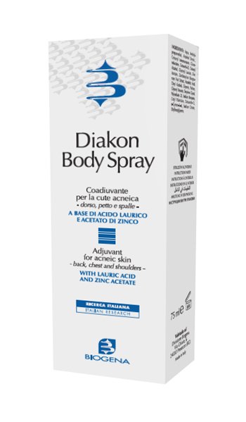 DIAKON BODY SPRAY COADIUVANTE CUTE ACNEICA DORSO PETTO E SPALLE 75 ML