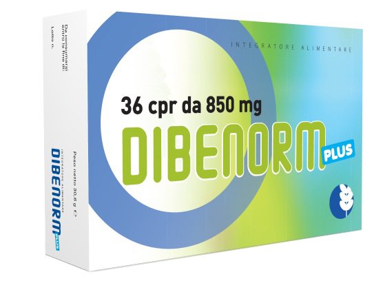 DIBENORM PLUS 36 COMPRESSE 850 MG