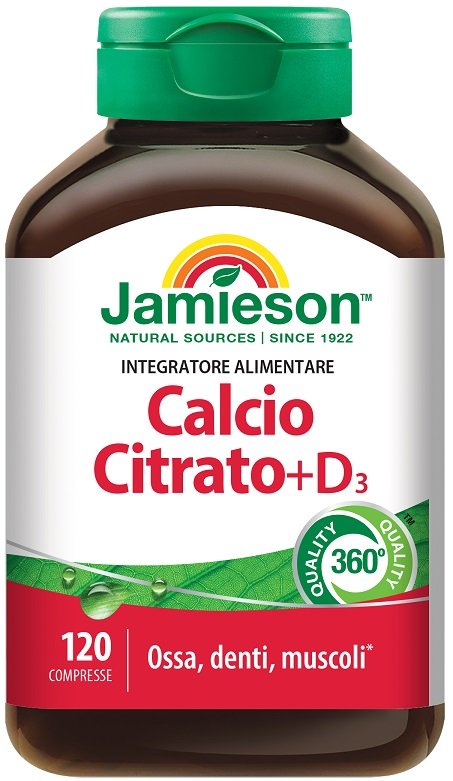 JAMIESON CALCIO CITRATO + D3 120 COMPRESSE