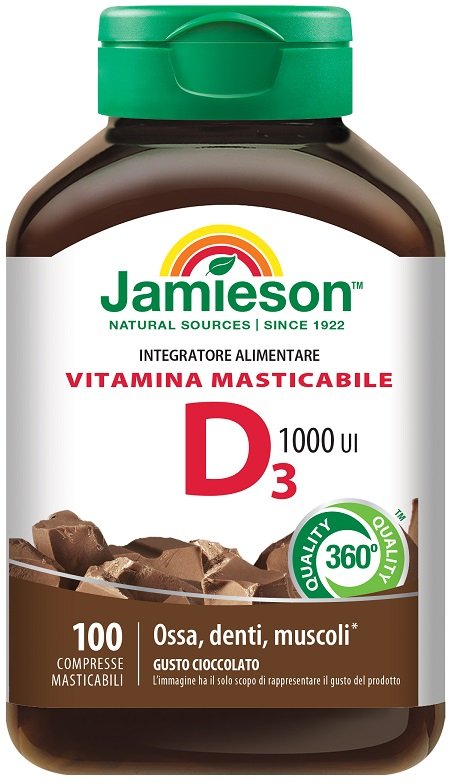 JAMIESON VITAMINA D 1000 MASTICABILE 100 COMPRESSE