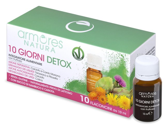 ARMORES NATURA 10 GIORNI DETOX 10 FLACONCINI DA 10 ML