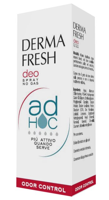 DERMAFRESH DEO SPRAY NO GAS AD HOC ODOR CONTROL DEODORANTE 100 ML