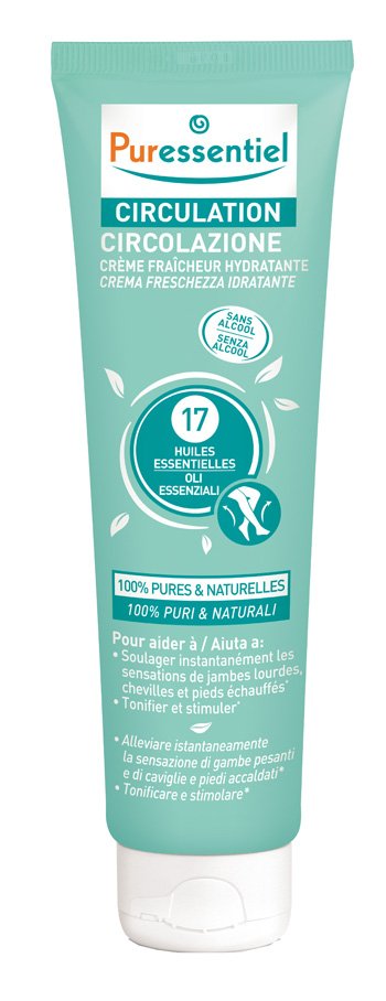 PURESSENTIEL CREMA CIRCOLAZIONE FRESCHEZZA IDRATANTE GAMBE EI STANCHI 100 ML