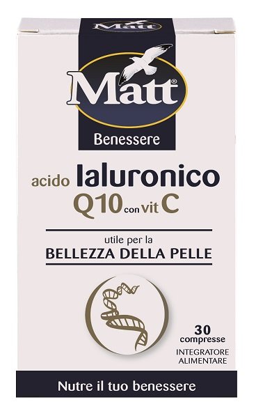 MATT BENESSERE ACIDO IALURONICO Q10 CON VITAMINA C 30 COMPRESSE