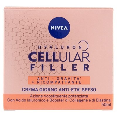 NIVEA HYALURON CELLULAR FILLER ANTI-GRAVITA%27 CREMA GIORNO ANTI-ETA%27 SPF30 50 ML