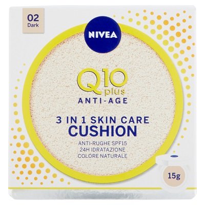 NIVEA Q10 PLUS ANTI-RUGHE 3 IN 1 SKIN CARE CUSHION LIGHT - MEDIUM 15 ML
