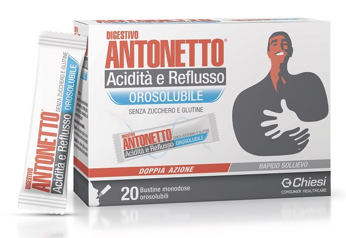 DIGESTIVO ANTONETTO ACIDITA%27 E REFLUSSO OROSOLUBILE 20 BUSTINE