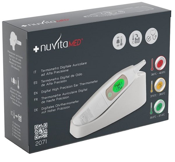 TERMOMETRO DIGITALE AURICOLARE NUVITAMED
