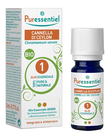 PURESSENTIEL CANNELLA CEYLON OLIO ESSENZIALE BIO 5 ML