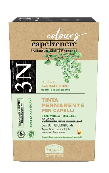 CAPELVENERE COLOURS TINTA CAPELLI 3N CASTANO SCURO