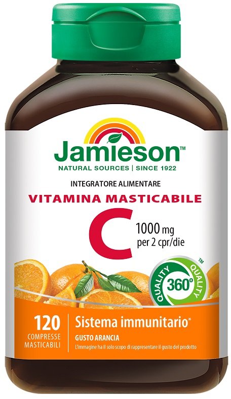 JAMIESON VITAMINA C 1000 MASTICABILE ARANCIA 120 COMPRESSE