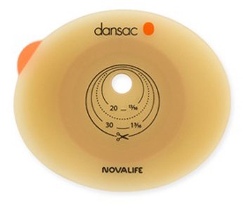 PLACCA PER COLO ILEO ED UROSTOMIA DANSAC NOVALIFE2 43MM RITAGLIABILE 10-35