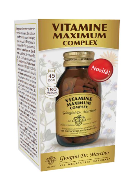 VITAMINE MAXIMUM COMPLEX 180 PASTIGLIE