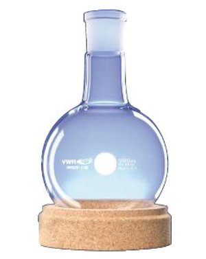 PALLONE IN VETRO A FONDO TONDO CON COLLO SMERIGLIATO STANDARD DA 50 ML 2 PEZZI