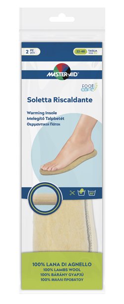 MASTER-AID FOOTCARE SOLETTA RISCALDANTE RITAGLIABILE 2 PEZZI I3
