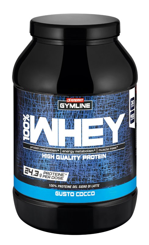 GYMLINE 100% WHEY CONCENTRATE COCCO 900 G