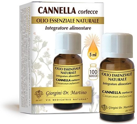 CANNELLA CORTECCE OLIO ESSENZIALE NATURALE 5 ML