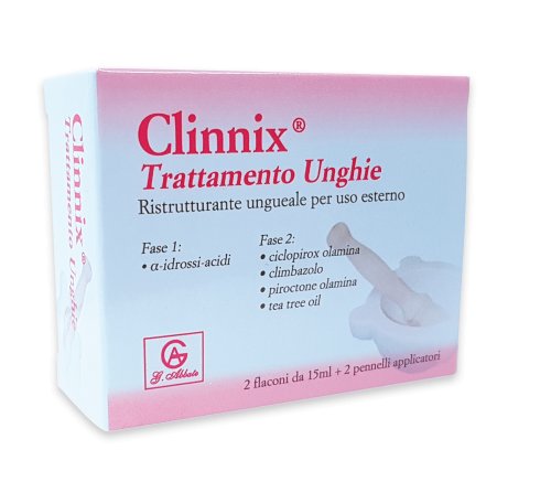 CLINNIX TRATTAMENTO UNGHIE 2 FLACONI 15 ML + 2 PENNELLI APPLICATORI