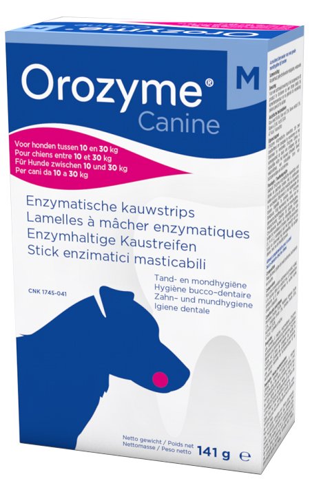 OROZYME CANINE STRISCE ENZIMATICHE MASTICABILI PER CANI DI TAGLIA MEDIA