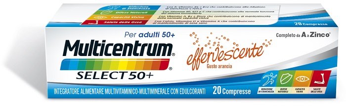 MULTICENTRUM SELECT EFFERVESCENTE 20 COMPRESSE