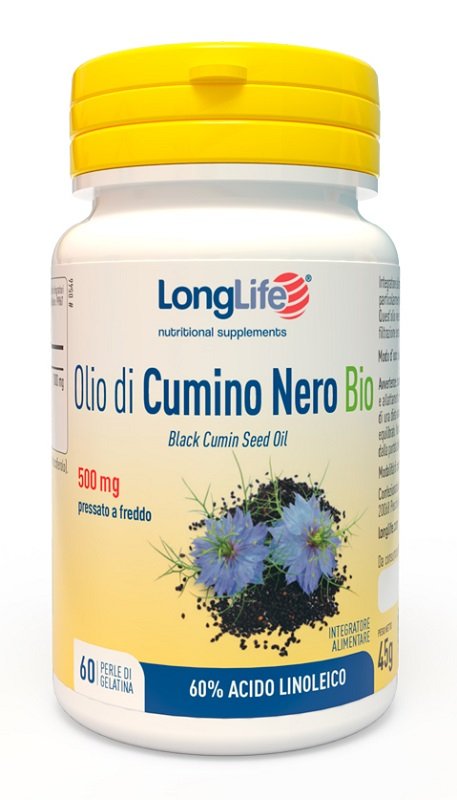 LONGLIFE OLIO DI CUMINO NERO BIO 60 PERLE