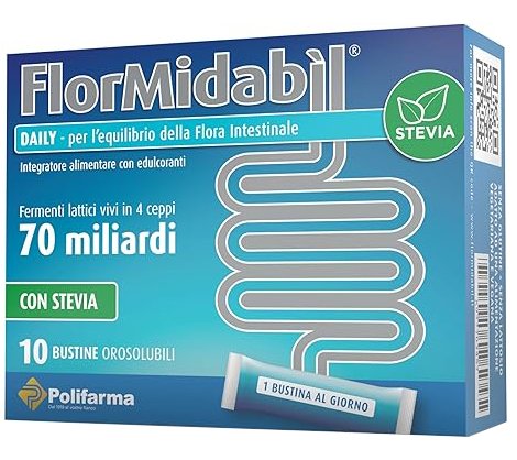 FLORMIDABIL DAILY 10 BUSTINE CON STEVIA