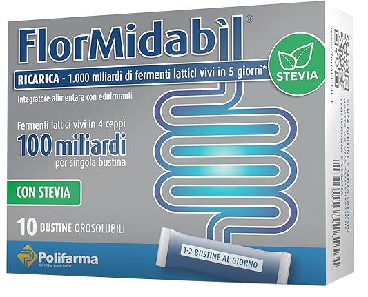 FLORMIDABIL RICARICA 10 BUSTINE CON STEVIA