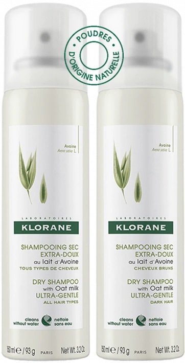 KLORANE DUO SHAMPOO SECCO ALL%27AVENA L19 150 ML X 2 PEZZI
