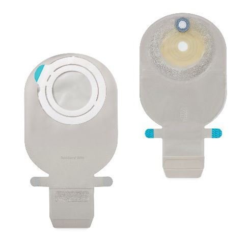 SENSURA MIO FLEX SISTEMA 2 PEZZI CON AGGANCIO ADESIVO SACCA ILEOSTOMIA TRASPARENTE 50MM DA 550 ML 30 PEZZI
