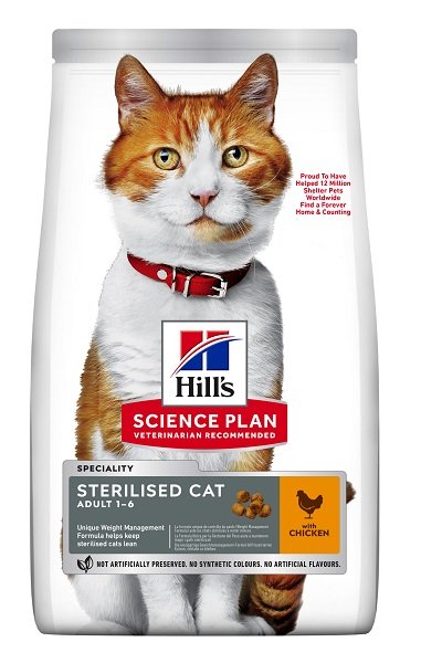 SCIENCE PLAN FELINE ADULT STERILIZED CAT CHICKEN 1,5 KG