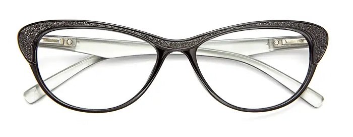 OCCHIALE DA LETTURA PREMONTATO TWINS PLATINUM GINEVRA NERO +1,00