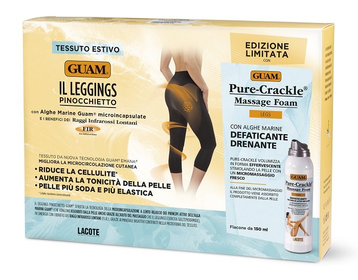 KIT PINOCCHIETTO GUAM + PURE CRACKLE MASSAGE FOAM TAGLIA S/M 150 ML