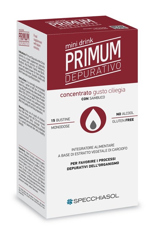 PRIMUM DEPURATIVO MINIDRINK CILIEGIA 15 STICK DA 10 ML