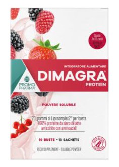 DIMAGRA PROTEIN RED FRUIT 10 BUSTE